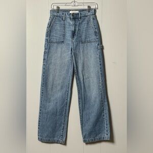 Women's Blue Straight Leg Jeans